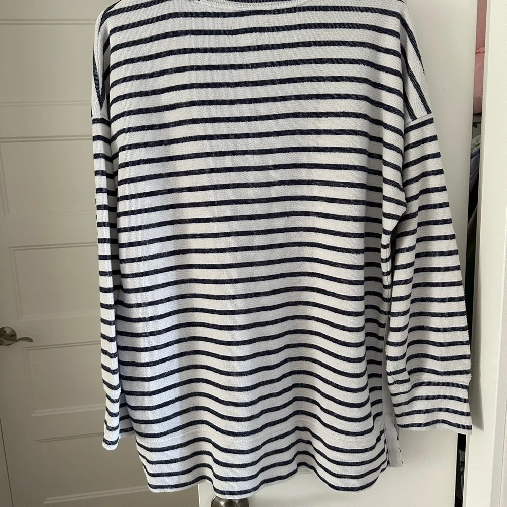 Aerie Striped Long Sleeve Sweatshirt - Picture 2 of 3